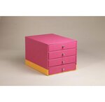 Trieur 4 tiroirs Framboise RHODIA