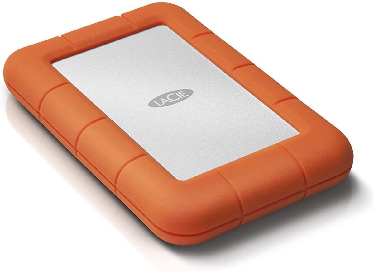Disque Dur Externe LaCie Rugged Mini 4To (4000Go) USB 3.0 - 2,5  (Orange/Gris) - La Poste