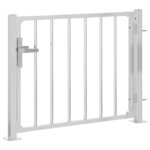 vidaXL Portail de jardin 100x75 cm acier inoxydable