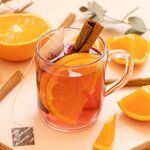 Tisanière fleurie porcelaine 250 ml + Trio tisanes festives - Soirées d'hiver Noël Orange Canelle