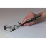 Stylo pinceau pocket brush encre noire + 4 cartouches encre noire pentel