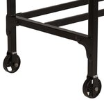 vidaXL Bureau avec tabouret pliant Bois de manguier massif 115x50x76cm