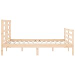 vidaXL Cadre de lit sans matelas bois massif
