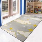 Tapis enfant NUAGE 80 x 150 cm - Gris