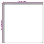 vidaXL Tapis de tente vert clair 250x250 cm PEHD
