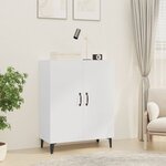 vidaXL Buffet Blanc 70x34x90 cm Bois d'ingénierie