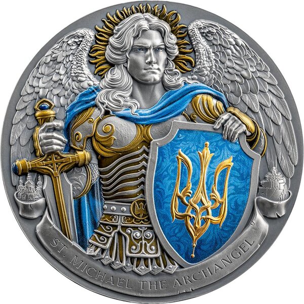 Pièce de monnaie en Argent 10 Dollars g 155.5 (5 oz) Millésime 2024 ST MICHAEL THE ARCHANGEL