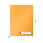 Chemise de présentation 3 rabats leitz cosy a4 polypropylène jaune - sachet de 3 - esselte