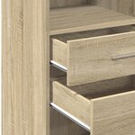 vidaXL Buffet haut chêne sonoma 40x42 5x124 cm bois d'ingénierie