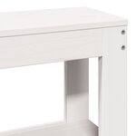 vidaXL Cadre de lit sans matelas blanc 140x190 cm bois de pin massif