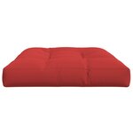 vidaXL Coussin de palette rouge 120x80x12 cm tissu