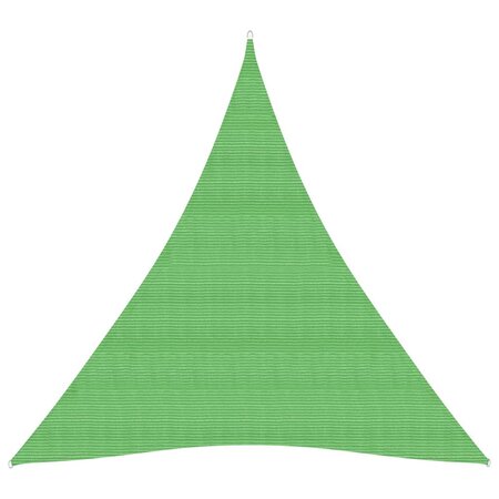 vidaXL Voile d'ombrage 160 g/m² Vert clair 3x4x4 m PEHD