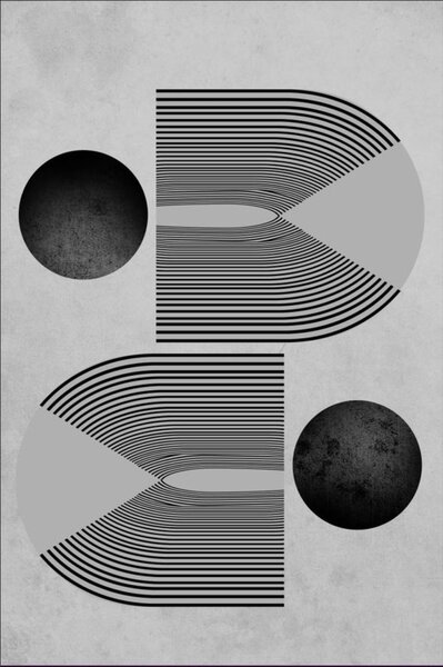 Tapis de salon SEVENTIES 120 x 180 cm - Gris