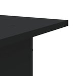 vidaXL Supports pour plantes 2 Pièces noir 30x30x60 cm bois d'ingénierie