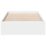 vidaXL Cadre de lit avec tiroirs blanc 90x200 cm bois d'ingénierie