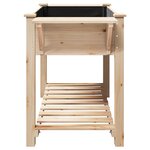 Jardinière vidaXL avec étagères 155x59x76 cm en bois de pin massif
