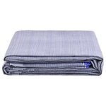 vidaXL Tapis de tente 400x300 cm Bleu