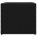vidaXL Jardinières 2 Pièces noir 36x30x32 cm résine tressée