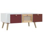 vidaXL Table basse avec tiroirs 80x40x35 5 cm bois d'ingénierie