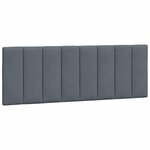 vidaXL Lit avec matelas gris foncé 140x200 cm velours