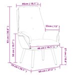 vidaXL Fauteuil relaxant Rouge vin Tissu