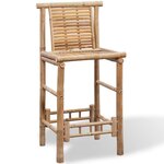 vidaXL Tabourets de bar lot de 2 bambou