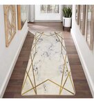 Tapis de salon croisé 80 x 150 cm - Doré