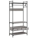 vidaXL Armoire à tiroirs sonoma gris 89x39x184 5 cm bois d'ingénierie