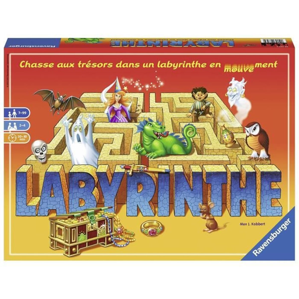 Ravensburger - Labyrinthe - Jeu de société classique - Jeu de plateau et de  réflexion famille Version française 2 à 4 joueurs - à partir de 7 ans 