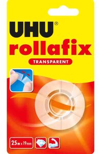 Ruban adhésif rollafix transparent 19 mm x 25 m UHU