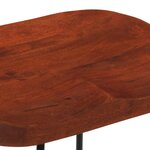 vidaXL Tabourets de bar Gavin lot de 2 50x40x78cm bois massif manguier
