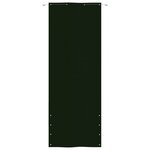 vidaXL Écran de balcon Vert foncé 80x240 cm Tissu Oxford