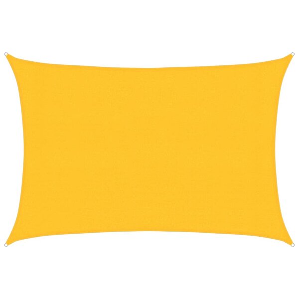 vidaXL Voile d'ombrage 160 g/m² Jaune 3x5 m PEHD