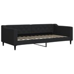 vidaXL Lit de repos noir 90x200 cm tissu