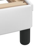 vidaXL Lit avec matelas blanc 120x200 cm similicuir