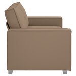 Canapé Loveseat vidaXL Cappuccino 140 cm en simili cuir