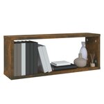 vidaXL Étagères murales cube 6 Pièces Chêne fumé 60x15x23 cm Bois