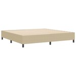 Lit à ressorts vidaXL Vert clair Gris 200x200 cm Tissu en velours côtelé