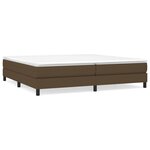 vidaXL Cadre de lit Marron foncé 200x200 cm Tissu