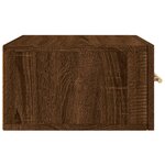 vidaXL Table de chevet murale chêne marron 35x35x20 cm