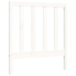 vidaXL Cadre de lit avec tête de lit blanc simple bois massif