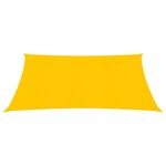 vidaXL Voile d'ombrage 160 g/m² Jaune 3x3 m PEHD