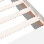 vidaXL Cadre de lit blanc 90x190 cm bois d'ingénierie