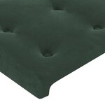 vidaXL Têtes de lit 4 Pièces Vert foncé 90x5x78/88 cm Velours