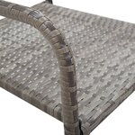 vidaXL Ensemble à manger de jardin 5 Pièces Résine tressée Anthracite