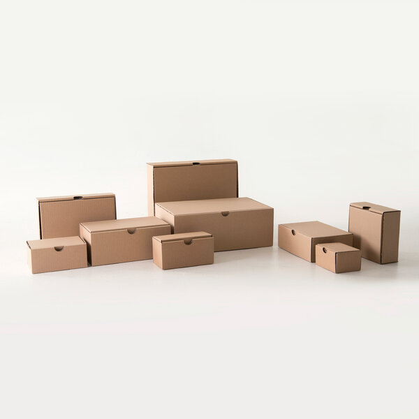 Lot de 5 boîtes postales brunes 150x150x60 mm