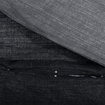 vidaXL Ensemble de housse de couette gris foncé 260x240 cm Coton