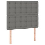 vidaXL Sommier à lattes de lit avec matelas et LED Gris foncé 80x200cm