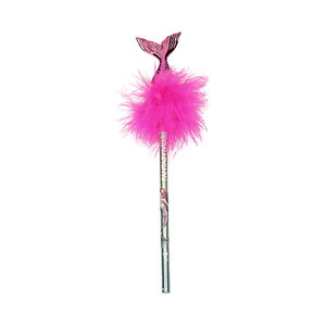 Crayon à papier mondes fantastiques - queue de sirène et plumes - tons roses