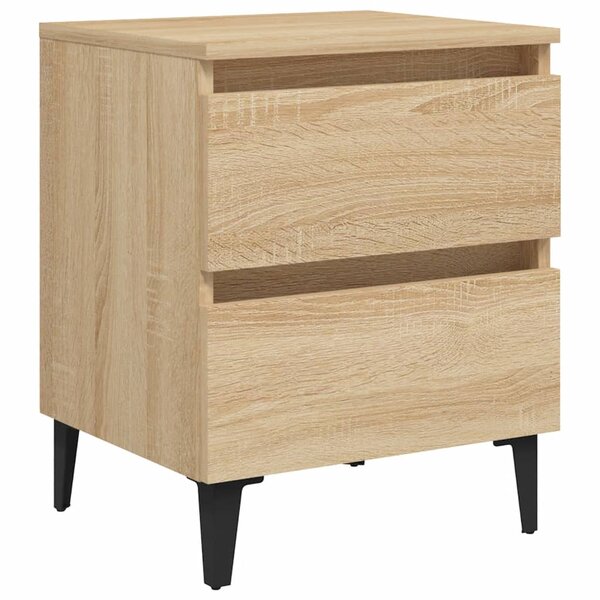 vidaXL Table de chevet chêne sonoma 40x35x50 cm bois d'ingénierie